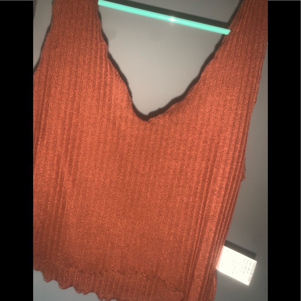 Cute chocolate brown tank top. Size small